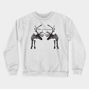 Santa Claus Reindeer Crewneck Sweatshirt